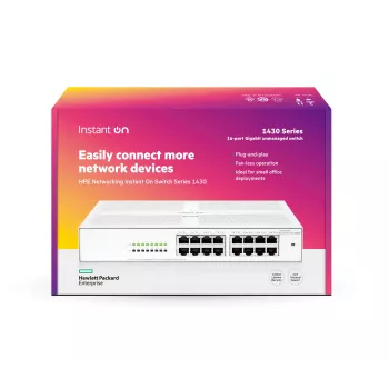 HPE Networking Instant On Switch 16p Gigabit 1430 - 16 prievadų gigabitinio tinklo jungiklis