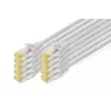 DIGITUS CAT6A S/FTP tinklo kabelis, 0,5 m, pilkas, 10 kabelių komplektas