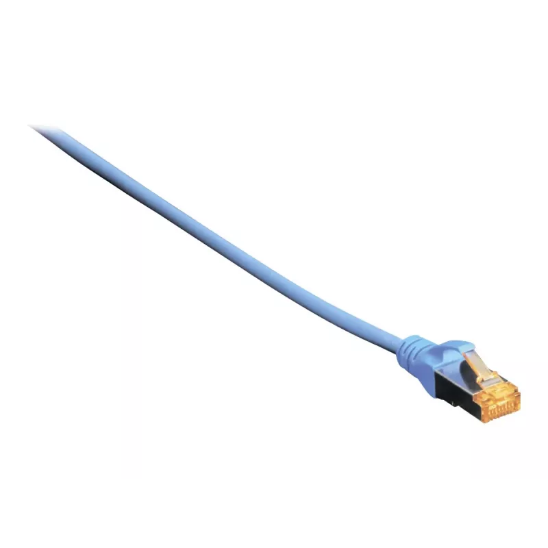 DIGITUS Patch kabelis - CAT6a - S/FTP - Su apsauga nuo užkabinimo - Varis - 1 m - mėlyna