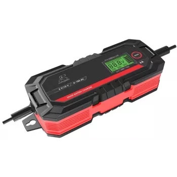 12V 6A 8 pakopų automatinis akumuliatorių įkroviklis švino-rūgštiniams akumuliatoriams (WET, MF, Ca/Ca, AGM, GEL) – 150Ah palaikymo režimas, IP65, desulfatacijos ir rekonstrukcijos režimai