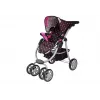 2-in-1 vežimėlis su krepšiu ir lopšiu Juoda-Rožinė 7706 Lean Toys