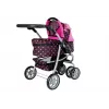2-in-1 vežimėlis su krepšiu ir lopšiu Juoda-Rožinė 7706 Lean Toys
