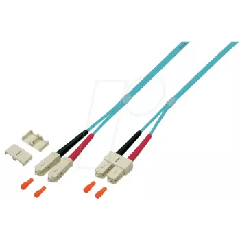 EFB Elektronik O0318.1 Duplex SC-SC OM4 šviesolaidinis komutacinis kabelis, 1 m, violetinės spalvos