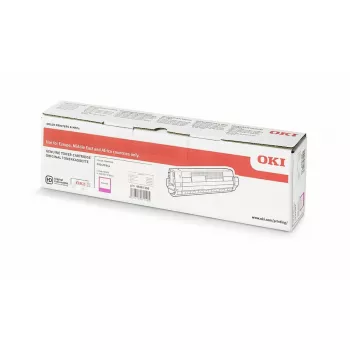 OKI 46861306 kasetė su toneriu – 10 000 puslapių – rausvai raudona (magenta)