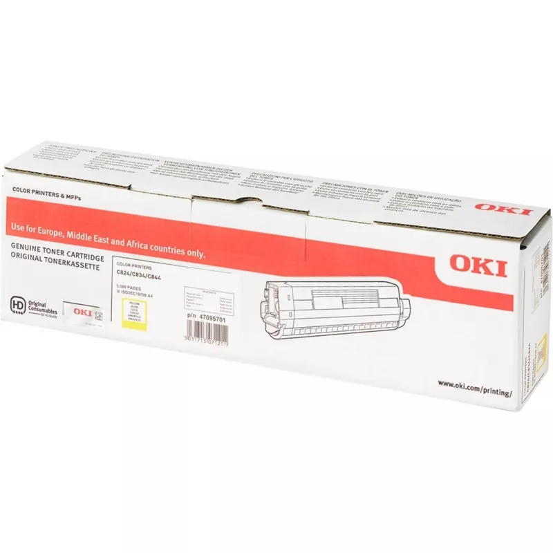 OKI 47095701 Originalus geltonas tonerio kasetė – 5000 puslapių