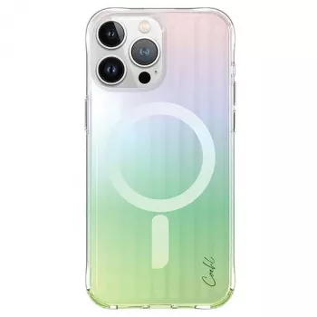 UNIQ Coehl Linear Case, skirta iPhone 15 Pro 6,1 inch, su magnetiniu įkrovimu, Opal/Iridescent