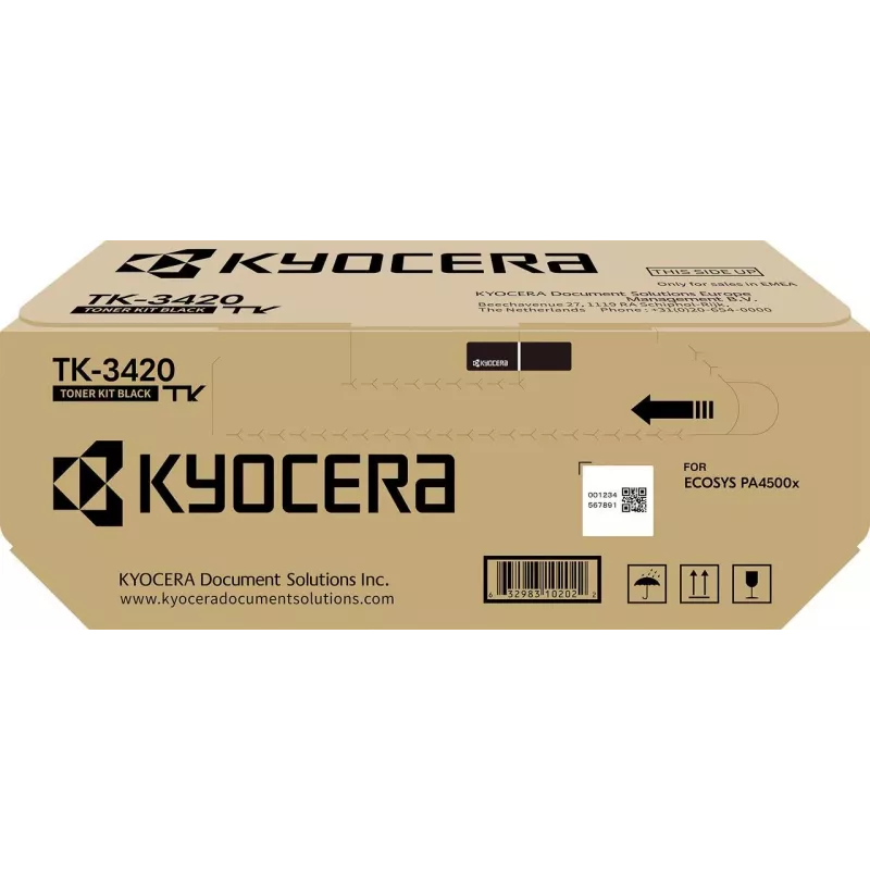 Kyocera Original TK-3420 Juodas Tonerio Kasetė 15000 Puslapių