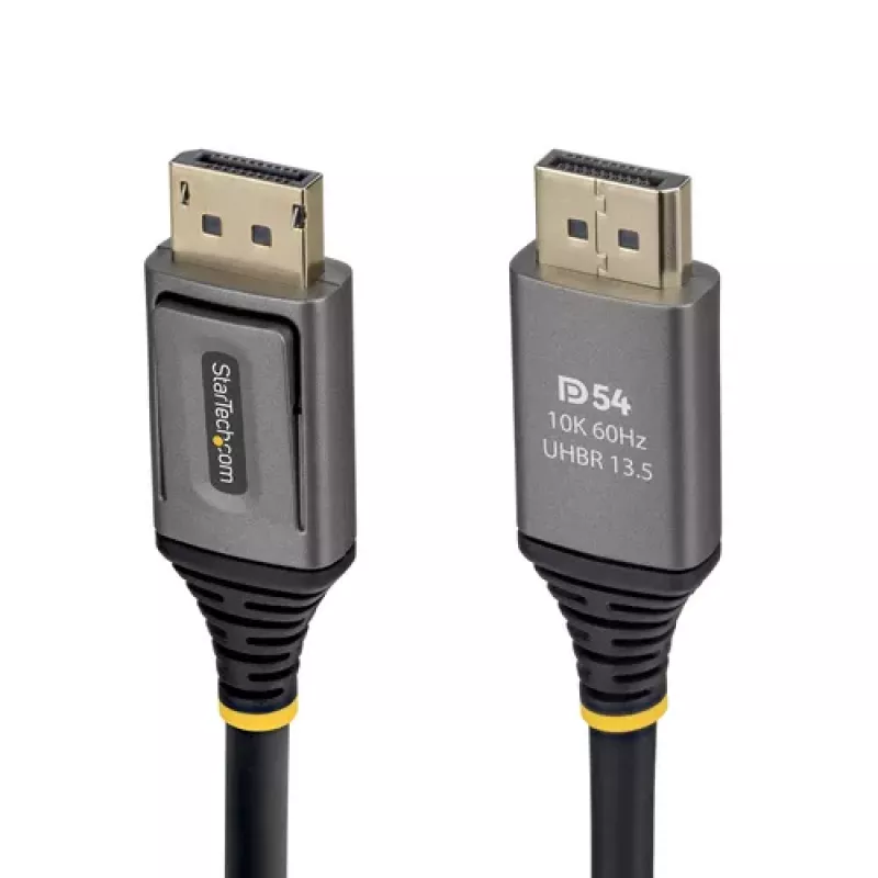 StarTech.com 2m DisplayPort 2.1 laidas – DP54 sertifikuotas, juodas