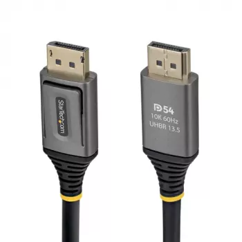 StarTech.com 0,5m DisplayPort 2.1 laidas - DP54 - DisplayPort Kištukas į DisplayPort Kištuką - Juodas
