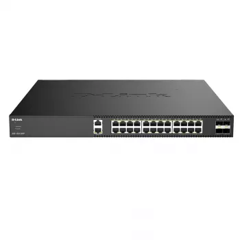 D-Link DXS-1250-28YP/E Smart Managed Multi-Gigabit PoE++ Switch su 4 x 25G SFP28 Uplinks