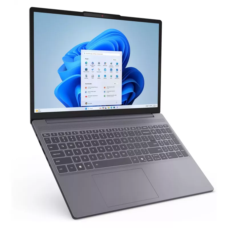 Lenovo IdeaPad Slim 3 15ARP10 83K700UXGE nešiojamas kompiuteris, 15,3 colio WUXGA IPS, AMD Ryzen 7 170, 16GB DDR5, 512GB SSD, Windows 11 Home, vokiška klaviatūra