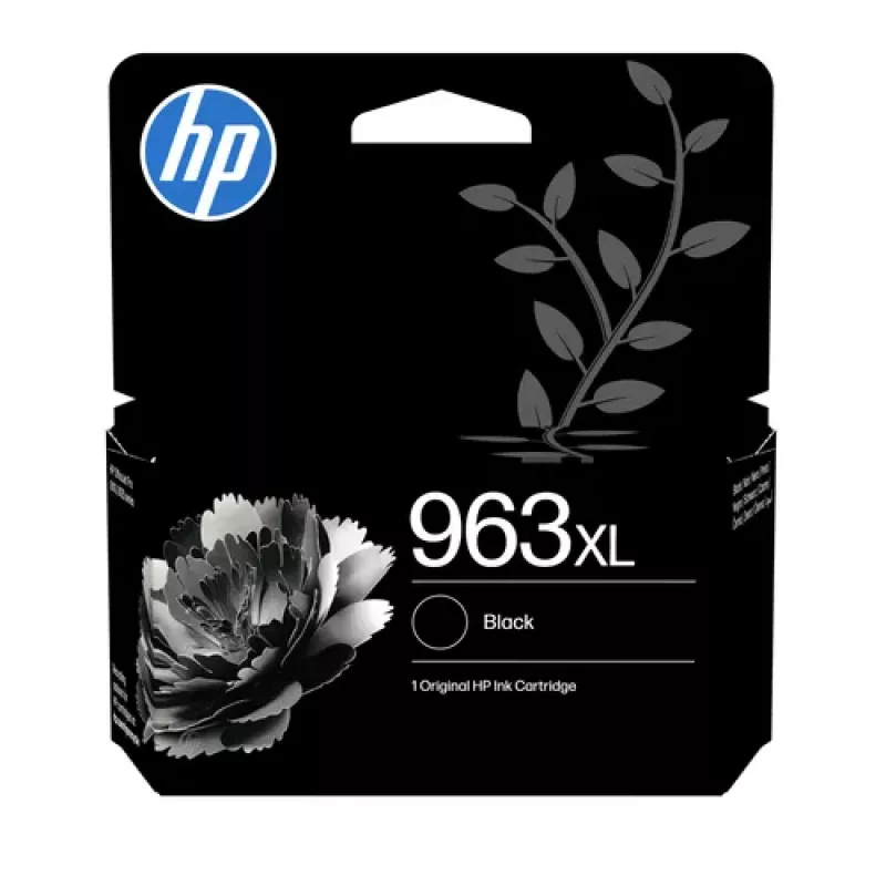 HP 963XL High Yield Original Juoda Rašalo Kasetė (42,5 ml, 2 000 puslapių)