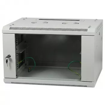 ALLNET 19 inch Sieninis Stovas 15U Vienos Sekcijos Gylis 600mm Šviesiai Pilkas Plokščios Pakuotės SMA Serija