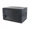 ALLNET 19 inch Sieninis Stovas 15U Vientisas 600mm Gylis Juodas Plokščios Pakuotės SMA Serija