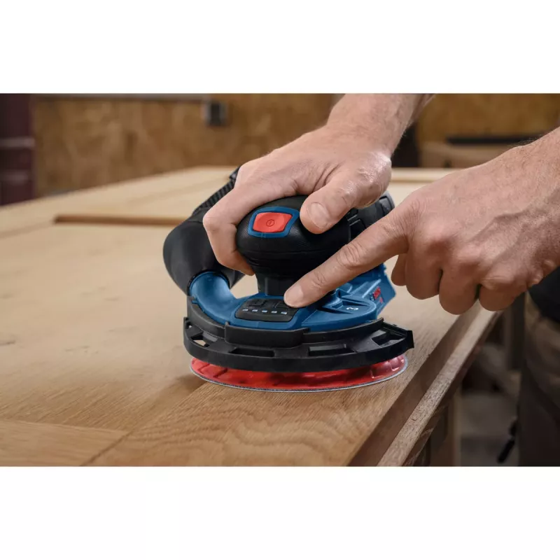 Bosch Professional GEX 12V-150-3 Belaidis Ekscentrinis Šlifuoklis (12V, 150 mm, Brushless EC variklis, su L-BOXX dėžute)