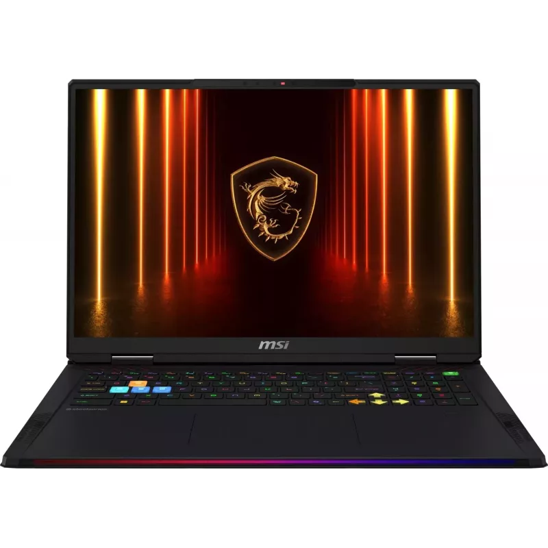 MSI Raider A18 HX A9WIG-263 nešiojamas žaidimų kompiuteris – AMD Ryzen 9 9955HX3D, 32GB RAM, 2TB SSD, RTX 5080, 18 inch UHD+ 120Hz, Wi-Fi 7, Bluetooth, juodas
