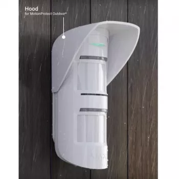 AJAX Apsauginis gaubtas „MotionProtect Outdoor“ (baltas)
