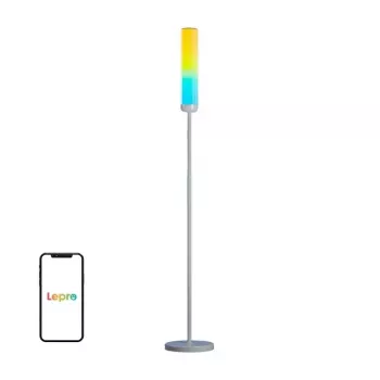 Lepro O1 AI Floor Lamp - Išmanusis toršeras, 2000 liumenų, RGB+CCT, Wi-Fi, veikia su Alexa/Google Assistant
