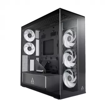 Arctic Xtender VG Black Clear Glass Vertical GPU Mount - Midi/Minitower - ATX