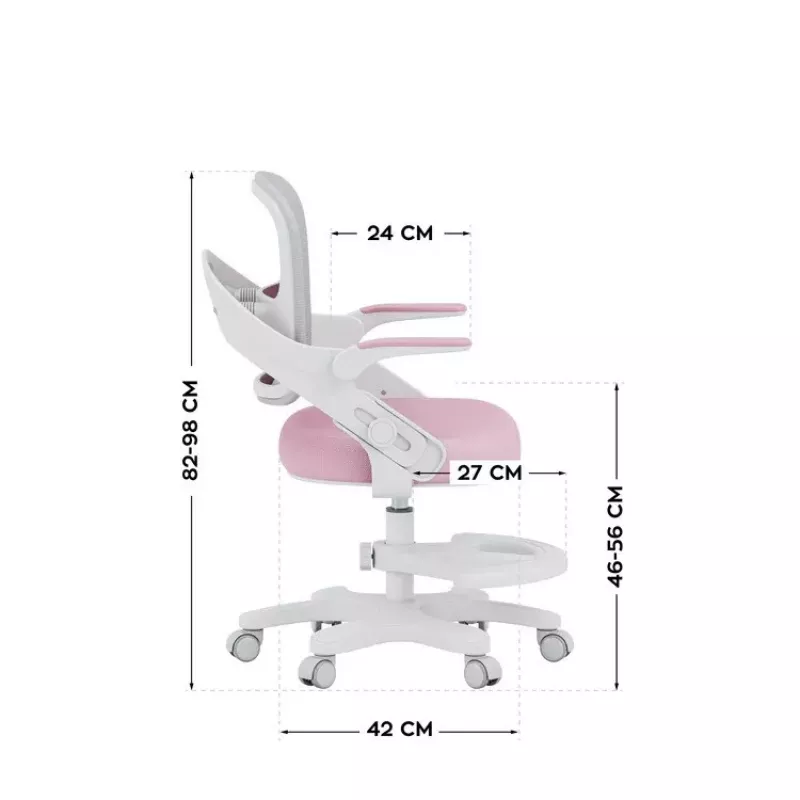 MARK ADLER Junior 4.3 Pink-Grey Swivel Chair