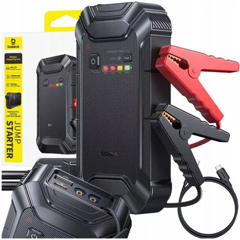 Baseus PrimeTrip VJ1 Jump Starter 12000mAh 12V 5000A Power Bank Booster