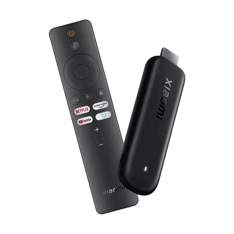 Xiaomi TV Stick HD (2nd Gen) – 1080p srautinio turinio grotuvas, Android TV 11, 1GB RAM, 8GB atminties, Bluetooth 5.0, juodas