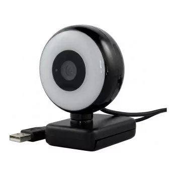WEMISS CM-A2 Stream Series su žiedine šviesa Full HD internetinė kamera, 1/3 inch CMOS jutiklis, juoda