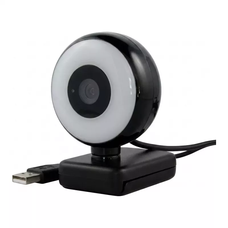WEMISS CM-A2 Stream Series su žiedine šviesa Full HD internetinė kamera, 1/3 inch CMOS jutiklis, juoda