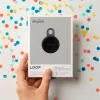 Chipolo LOOP – Įkraunamas Bluetooth sekiklis su silikonine kilpa, 4 vnt. rinkinys (Charcoal, Chalk, Navy, Coral)