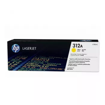HP 312A (CF382AC) Original Toner Cartridge, Geltona, 2 700 puslapių