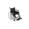 REHA FUND Steel Wheelchair RF-1/45/PN/CZA-624/PU - Manual Wheelchair, 45 cm Seat Width, 120 kg Capacity, Black