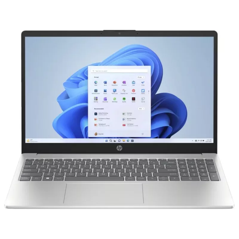 HP Laptop 15-fd0051ne, Intel Core i5-1335U, 8GB RAM, 512GB SSD, NVIDIA GeForce MX570 2GB, 15,6 inch Full HD IPS, Windows 11 Home, Natural Silver (atnaujinta prekė)