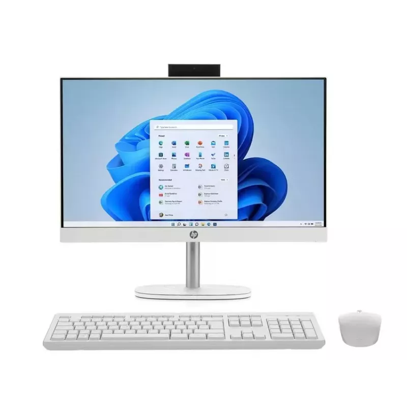 HP All-in-One 24-cr1008na, Intel Core Ultra 5 125U, 8GB RAM, 512GB SSD, 23,8 inch Full HD IPS, Windows 11 Home, White (atnaujinta prekė)