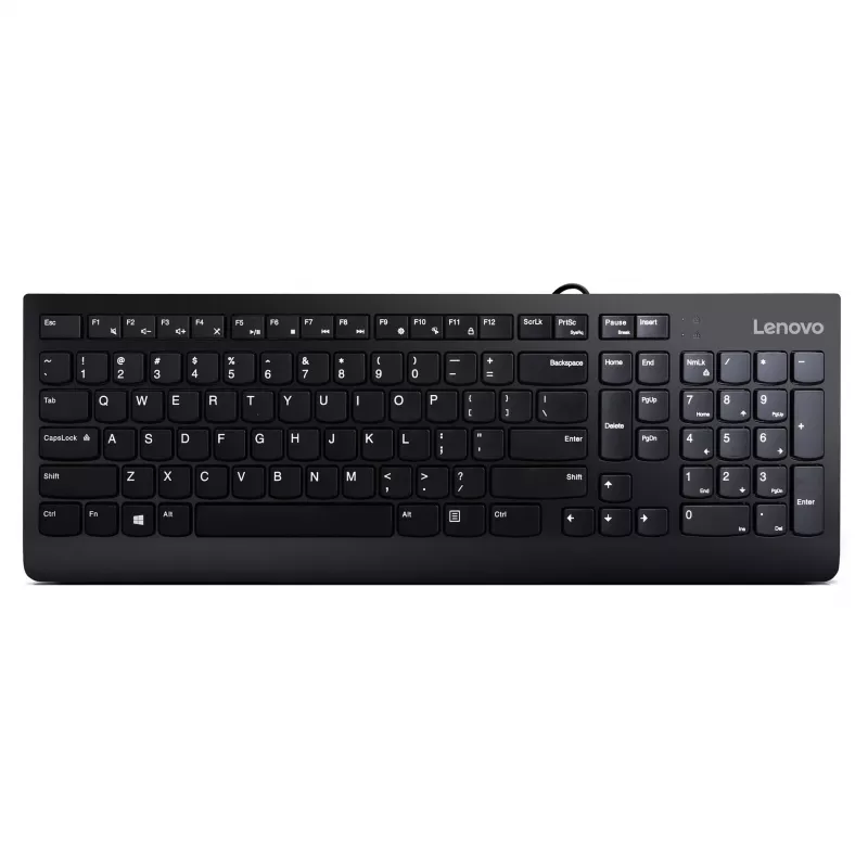 Lenovo 300 USB klaviatūra - JAV anglų QWERTY - Juoda