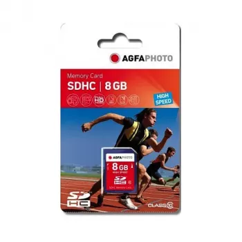 AgfaPhoto SDHC kortelė 8GB High Speed Class 10 UHS-I U1 V10