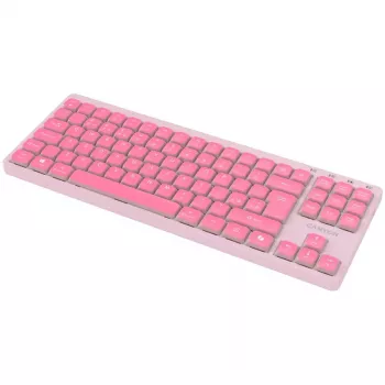 CANYON klaviatūra OnType 10 Low Profile EN Laidinė Rožinė