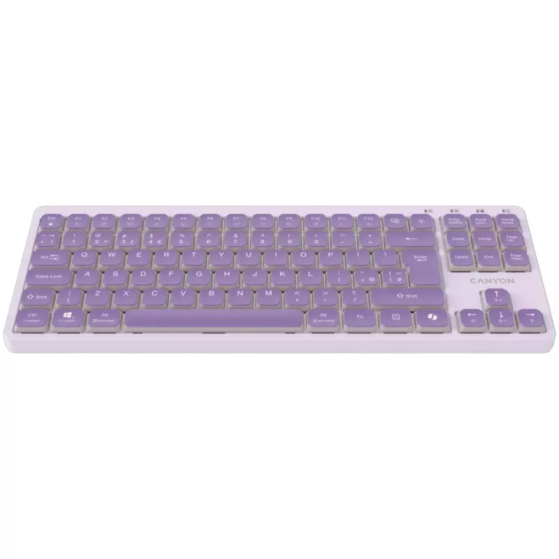 CANYON klaviatūra OnType 10 Low Profile EN Wired Violet