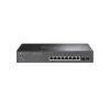 TP-LINK TL-SG2210MP Smart Managed Layer 2+ Switch, 8-Port Gigabit PoE+ su 2 SFP lizdais, 150W PoE biudžetas, montuojamas į stelažą