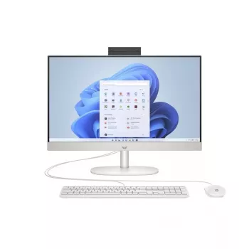 HP All-in-One 24-cr0046na stalinis kompiuteris, Intel Core i5-1334U, 8 GB RAM, 512 GB SSD, 23,8 inch Full HD IPS ekranas, Windows 11 Home, baltas