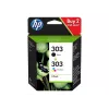 HP 303 Original Ink Cartridge 2-Pack juoda / trispalvė