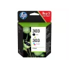 HP 303 Original Ink Cartridge 2-Pack juoda / trispalvė