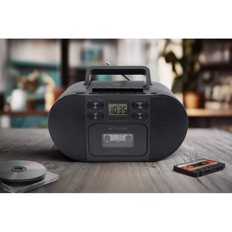 Muse M-188RDC CD Boombox su Bluetooth, FM radiju, USB, juodas