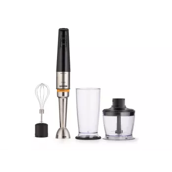 Gorenje HBX1200EB 1200 W rankinis blenderis su plastikiniu indeliu, 0.8 l, nerūdijančio plieno velenu, juodas