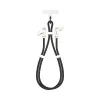 SBOX LANYARD BLACK USB-C to USB-C laidas 1,5 m juodas