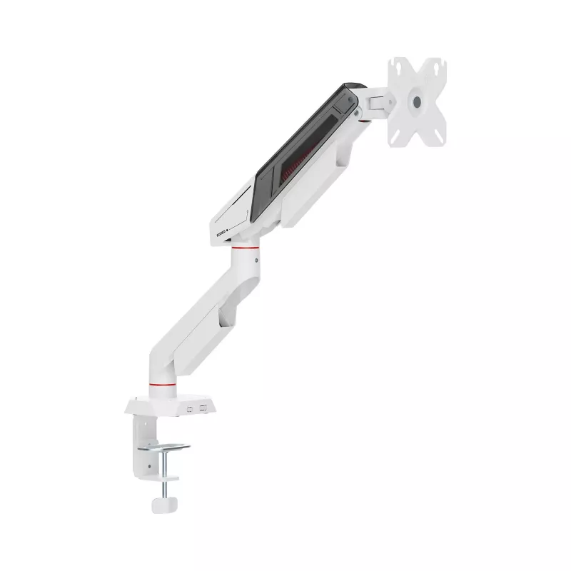 White Shark KHUFU-I GMS-3210 Vieno monitoriaus stalinis laikiklis 17 inch-32 inch ekranams, juodas