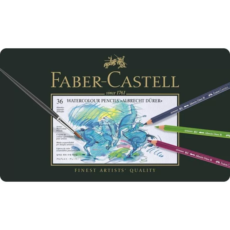 Faber-Castell Polychromos spalvotų pieštukų rinkinys – 36 vnt. – Metalinė dėžutė – FC-117536