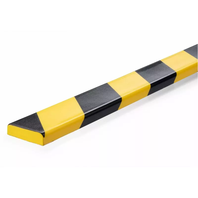 Durable S10 kabelių apsauga, PVC, juoda/geltona, plokščia, 1000 mm, 40 mm