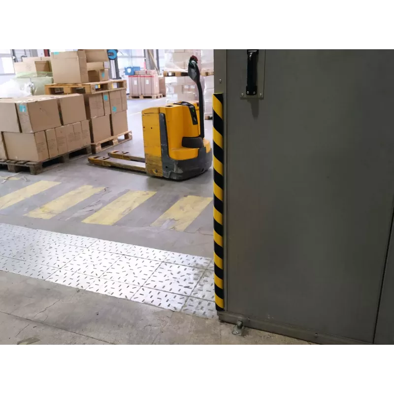 Durable S32R Grindinis Kabelių Gaubtas, PVC, Juodas/Geltonas, Apvalus, 1000 mm