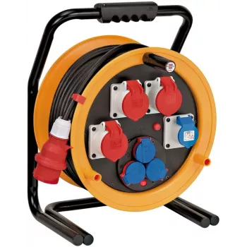 Brennenstuhl 1319110010 Cable Drum 40m H07RN-F 3G2.5 IP44 4x Schuko Black/Orange