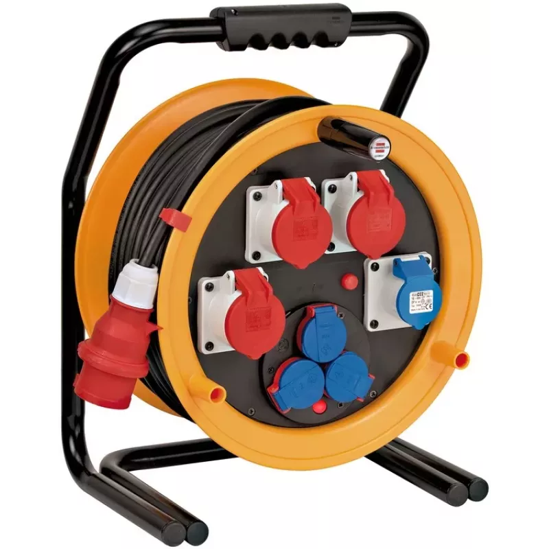 Brennenstuhl 1319110010 Cable Drum 40m H07RN-F 3G2.5 IP44 4x Schuko Black/Orange